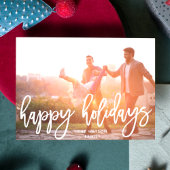 Happy Holidays Weihnachts-Foto Feiertagspostkarte