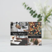 Happy Holidays Weihnachts-Foto Postkarte (Stehend Vorderseite)