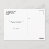 Happy Holidays Weihnachts-Foto Postkarte (Rückseite)