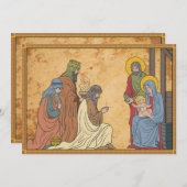 Happy Holidays | Weihnachts-Religiöse Krippe Feiertagskarte (Vorne/Hinten)