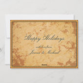 Happy Holidays | Weihnachts-Religiöse Krippe Feiertagskarte (Rückseite)