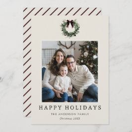 Happy Holidays Weihnachts-Weihnachtsfeier Foto Feiertagskarte