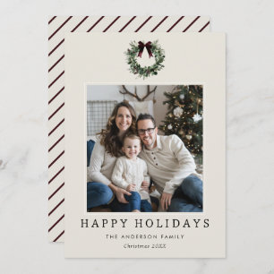 Happy Holidays Weihnachts-Weihnachtsfeier Foto Feiertagskarte