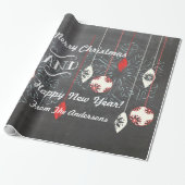 Happy Holidays Weihnachts-Weihnachtswrapping Papie Geschenkpapier (Ungerollt)