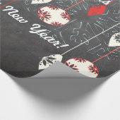 Happy Holidays Weihnachts-Weihnachtswrapping Papie Geschenkpapier (Ecke)