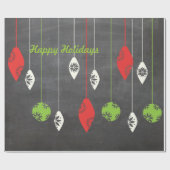 Happy Holidays Weihnachts-Weihnachtswrapping Papie Geschenkpapier (Flach)