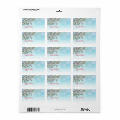 Happy Holidays Weihnachtsanschrift Label Adressaufkleber (Vorne)