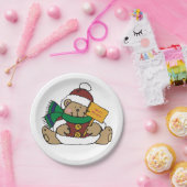 Happy Holidays Weihnachtsbär Pappteller (Party)