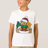 Happy Holidays Weihnachtsbär T-Shirt (Vorderseite)