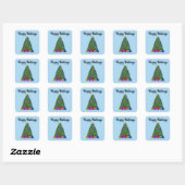 Happy Holidays Weihnachtsbaum #2-2 Stickers (Blatt)