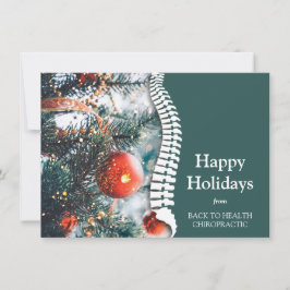 Happy Holidays Weihnachtsbaum Chiropractic Feiertagskarte