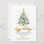 Happy Holidays Weihnachtsbaumkarten außerhalb des  Feiertagskarte (Vorderseite)