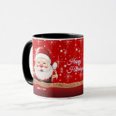 Happy Holidays Weihnachtskaffee Tasse (Vorderseite Links)