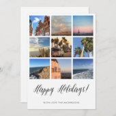 Happy Holidays Weihnachtskarte Feiertagskarte (Vorne/Hinten)
