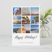 Happy Holidays Weihnachtskarte Feiertagskarte (Stehend Vorderseite)