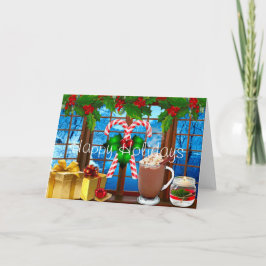 Happy Holidays Weihnachtskarte Feiertagskarte