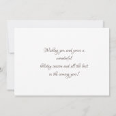 Happy Holidays Weihnachtsmannmützen Foto (Rückseite)