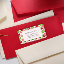 Happy Holidays Weihnachtsmuster Moderne Farben