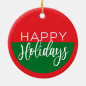 Happy Holidays - Weihnachtsschmuck (Hinten)