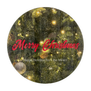 Happy Holidays Weihnachtsschmuck Cutting Board Schneidebrett