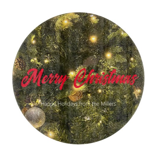 Happy Holidays Weihnachtsschmuck Cutting Board Schneidebrett (Vorderseite)