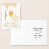 Happy Holidays Weihnachtsschmuck Dekorative Folienkarte (Anzeige)