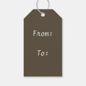 Happy Holidays Weihnachtsschmuck Dekorative Geschenkanhänger (Rückseite)