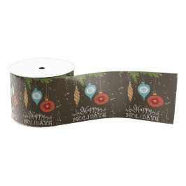 Happy Holidays Weihnachtsschmuck Dekorative Ripsband
