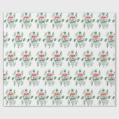 Happy Holidays Weihnachtsschmuck Geschenkpapier (Flach)