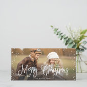 Happy Holidays Weihnachtsschnee Feiertagskarte (Stehend Vorderseite)