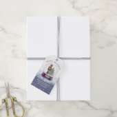 Happy Holidays Weihnachtsschnee Globe Nutcracker Geschenkanhänger (Mit Garn)