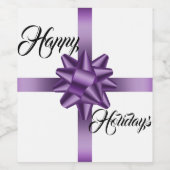 Happy Holidays Weinetikett (Einzelnes Label)