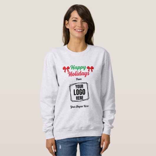Happy Holidays Werbeaktion Weihnachtsgeschenk Sweatshirt (Vorne ganz)