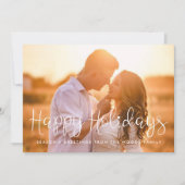 Happy Holidays Whimsical Foto Feiertagskarte (Vorderseite)