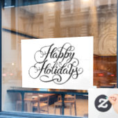 Happy Holidays Window Cloning Fensteraufkleber (Café-Fenster)