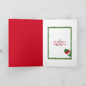 Happy Holidays Wine Feiertagskarte (Innenseite)