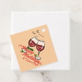 Happy Holidays Wine Geschenkanhänger (Beispiel)