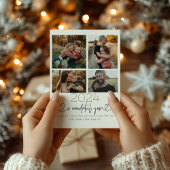 Happy Holidays Winter Foliage Urlaubskarte Feiertagskarte