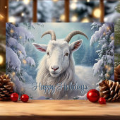 Happy Holidays Winter Goat Weihnachten