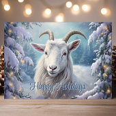 Happy Holidays Winter Goat Weihnachten