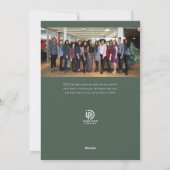 Happy Holidays Winter Greenery Ferienkarte Feiertagskarte (Rückseite)