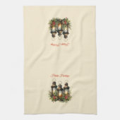 Happy Holidays Winter Lanterns Geschirrtuch (Vertikal)