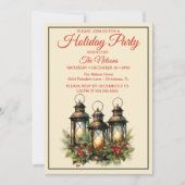Happy Holidays Winter Lanterns Holiday Party Einladung (Vorderseite)
