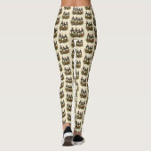 Happy Holidays Winter Lanterns Leggings (Rückseite)