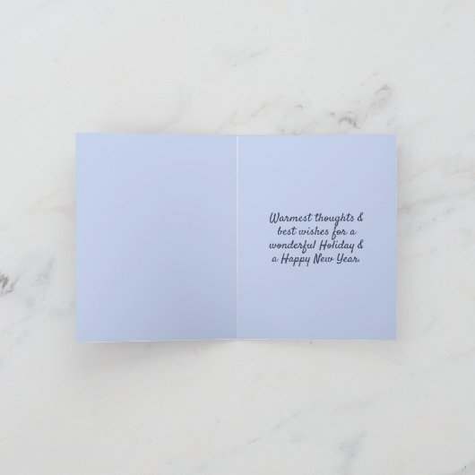 Happy Holidays Winter Scene Greetings Karte (Innenseite)