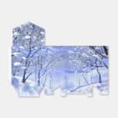 Happy Holidays Winter Snow Favor Box Geschenkschachtel (Ungefaltet)