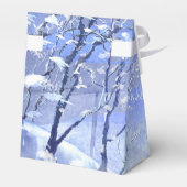 Happy Holidays Winter Snow Favor Box Geschenkschachtel (Rückseite)