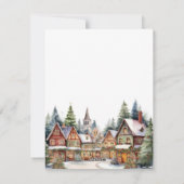 Happy Holidays Winter Village Business Feiertagskarte (Rückseite)