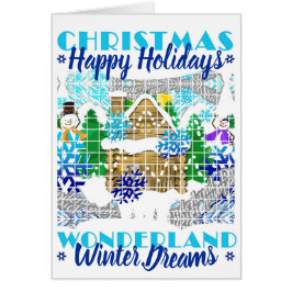 HAPPY HOLIDAYS | WINTER WONDERLAND DREAMS | Karte