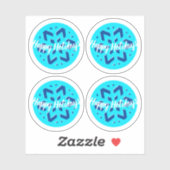 HAPPY HOLIDAYS | WINTER WONDERLAND | Schneeflocke2 Aufkleber (Blatt)